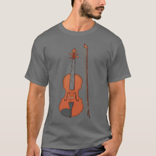 Katze und Fiddle, Geige - T - Shirt der Männer