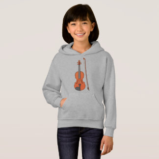 Katze und Fiddle - Meine Violine - Girls Hoodie