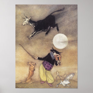 Katze und Fiddle Poster