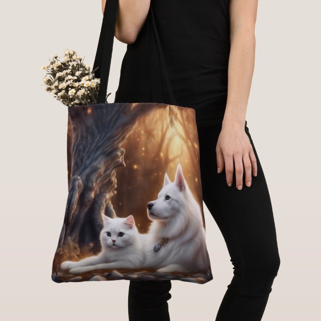 Katze und Hund (Von Nahem)
