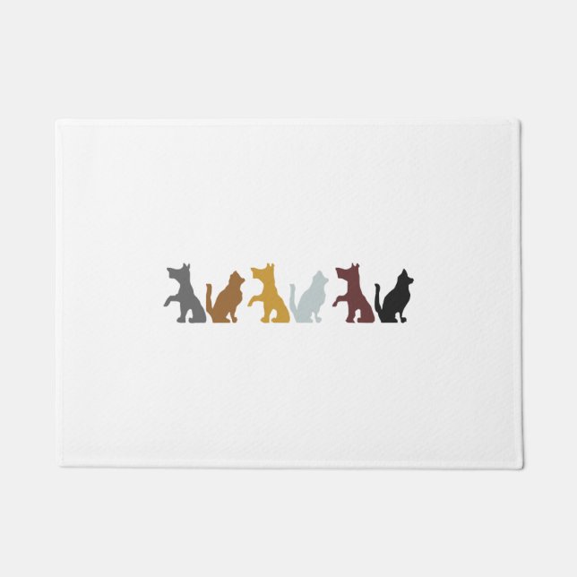 Katze und Hund    Fußmatte (Vorderseite)