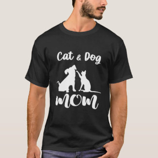 Katze und Hunde Mama Haustiere Rinder Welpen für F T-Shirt