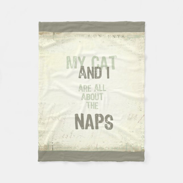 Katze und ich sind ganz über die fleecedecke (Vorderseite)