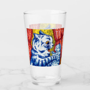 Katze und ihre Kätzchen Glas