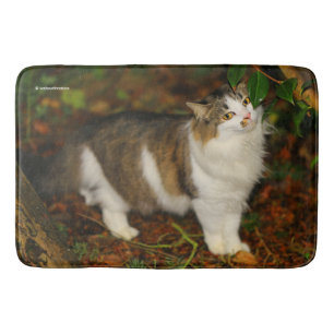Katze und Kamelien Badematte