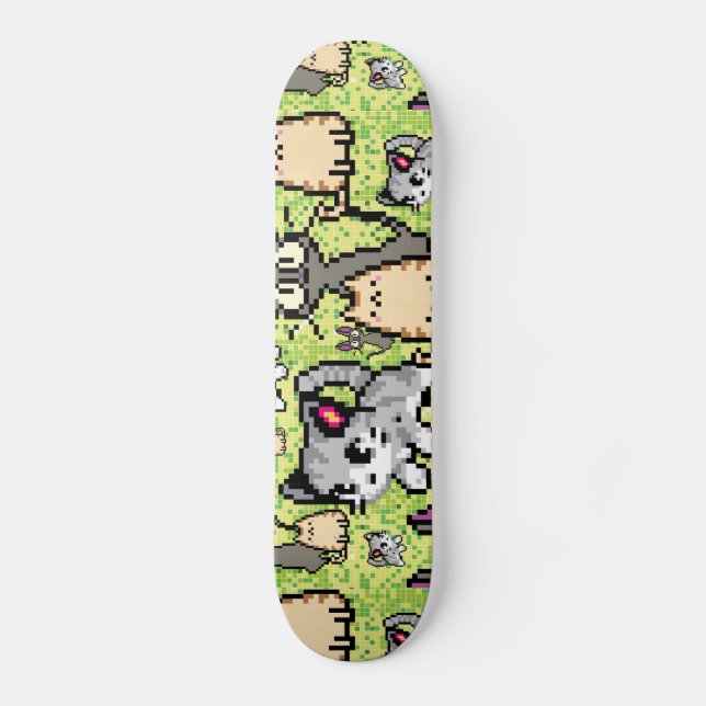 Katze und Kitten Skateboard (Vorderseite)