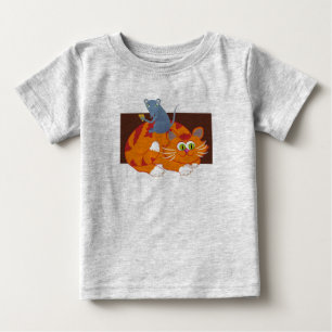 Katze und Maus Baby T-shirt
