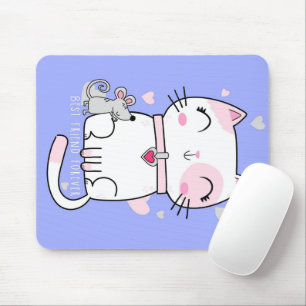 Katze und Maus bester Freund für immer Blanket Mousepad