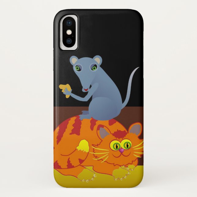 Katze und Maus Case-Mate iPhone Hülle (Rückseite)