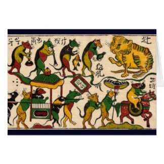 Katze und Maus, die traditionelles Vietnam wedding