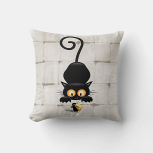 Katze und Maus mit Käse Fun Cartoon Charaktere Kissen