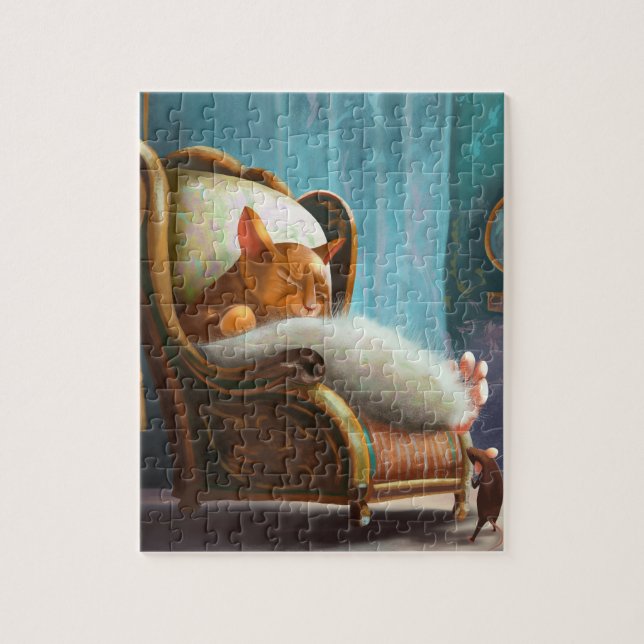 Katze und Maus Puzzle (Vertikal)