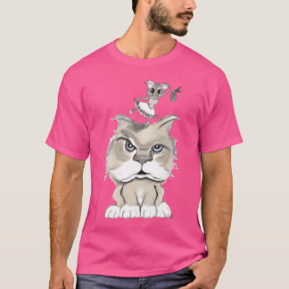 Katze und Maus-Retro T-Shirt