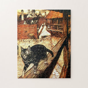 Katze und Maus von Arthur Rackham Puzzle