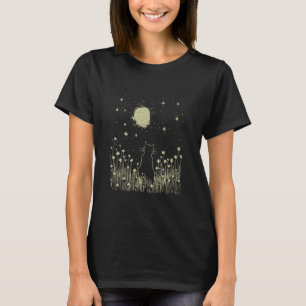 Katze und Mond Funny Oversibles Katzengeschenk für T-Shirt