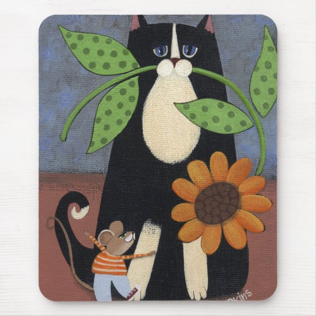 Katze und Mousepad (Vorne)