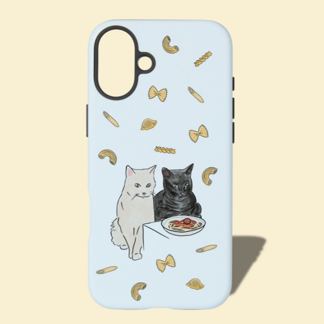 Katze und Pasta Geburtskarte Case-Mate iPhone Hülle (Von Creator hochgeladen)