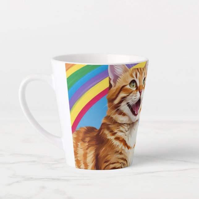 Katze und Regenbogen: Meine Liebe Milchtasse (Links)