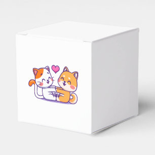 Katze und Shiba Inu Geschenkschachtel