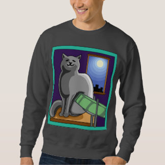 Katze und Steelpan (Stahltrommeln) Sweatshirt