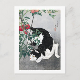 Katze und Tomato, Takahashi Shotei Postkarte