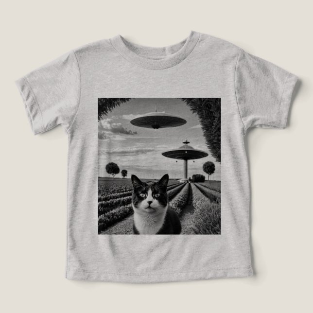 Katze und UFO (Design Vorderseite)