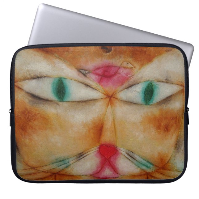 Katze und Vogel für Notebooks Laptopschutzhülle (Vorderseite)