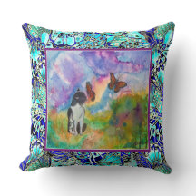 Katze und Wurfs-Kissen der Monarch-(Winged