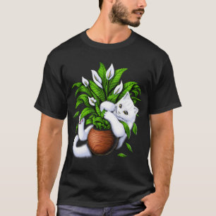 Katze und Zimmerpflanzen T-Shirt