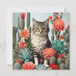 Katze unter den Kakteen   Katzenliebhaber