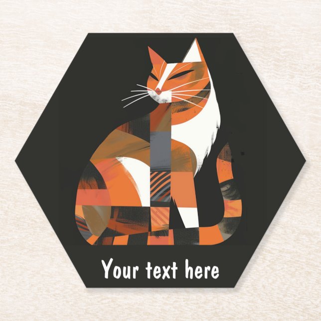 Katze Untersetzer (Vorderseite)