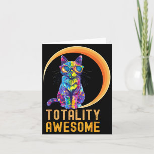 Katze USA Sonnenfinsternis Totalitätsillustration Karte