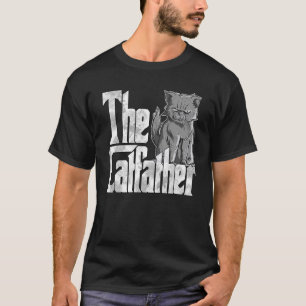 Katze Vater Der Katvater Crazy Evil Katze Vater Ki T-Shirt