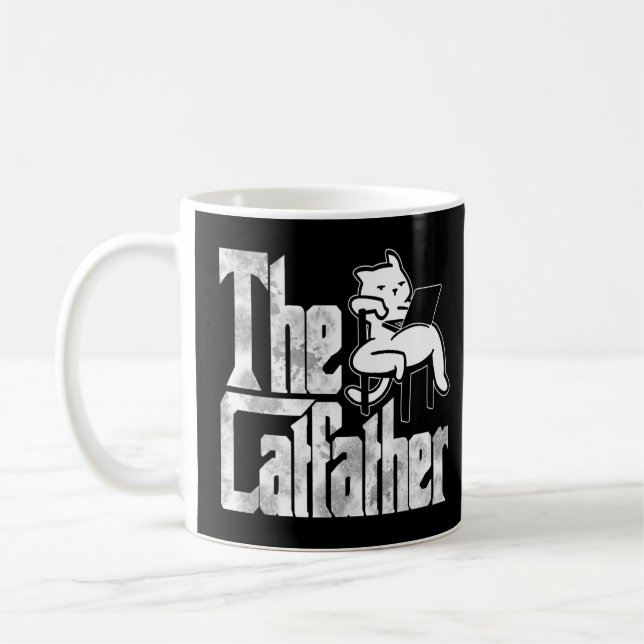 Katze Vater Der Katvater Crazy Lazy Katze Vater Ki Kaffeetasse (Links)
