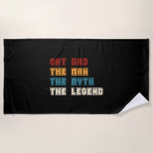 Katze Vater Der Mann der Mythos der Legende T - Sh Strandtuch