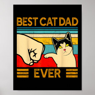 Katze Vater je Vatertag Geschenk Katze Papa für Mä Poster