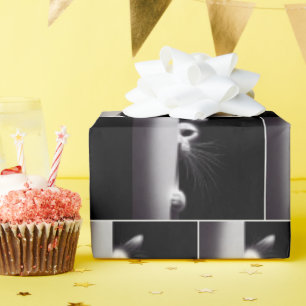 Katze versteckt sich im Schatten Geschenkpapier