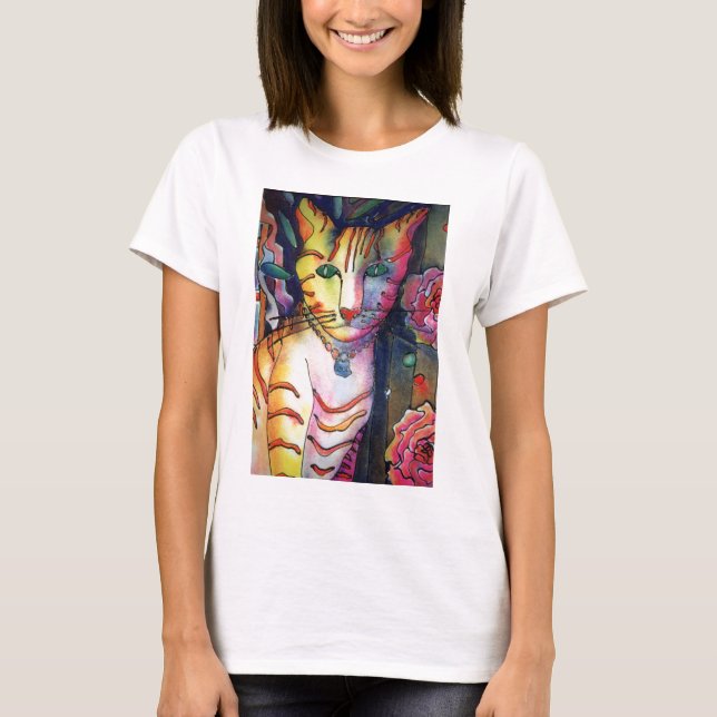 Katze vieler Farben T-Shirt (Vorderseite)