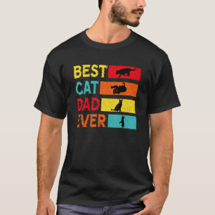Katze Vintage Bester Katzenvater Aller Zeiten Retr T-Shirt