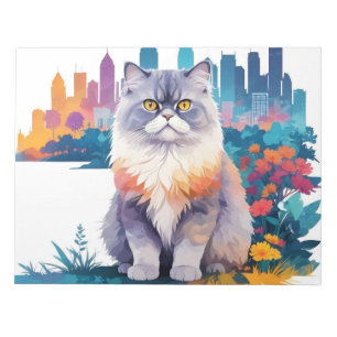 Katze Vintage Umwelt Tierart Malerei Notizblock