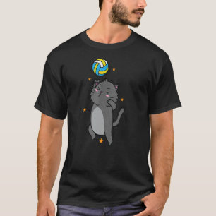 Katze Volleyball Sport Hobby T-Shirt
