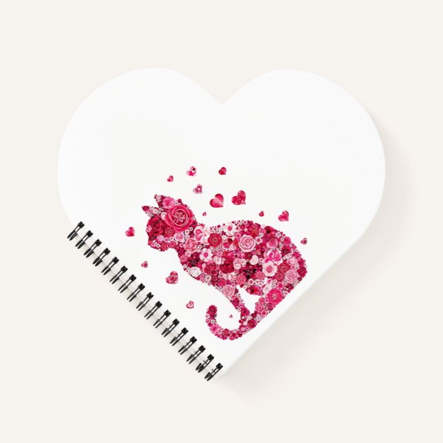 Katze von Rose Notizbuch (Vorderseite)