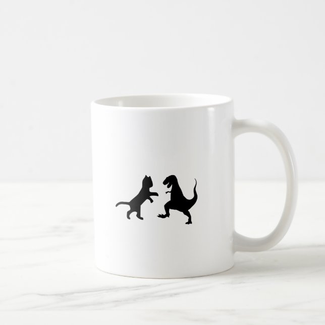 Katze vs. t-rex tasse (Rechts)