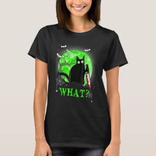 Katze Was Lustiges Schwarzes Katze Shirt, Mörderis T-Shirt