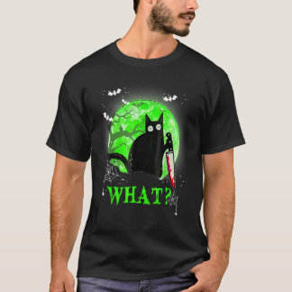 Katze Was Lustiges Schwarzes Katze Shirt, Mörderis T-Shirt