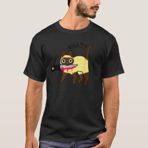 Katze Was Mörderische Siamkatze Mit Messer Hallowe T-Shirt