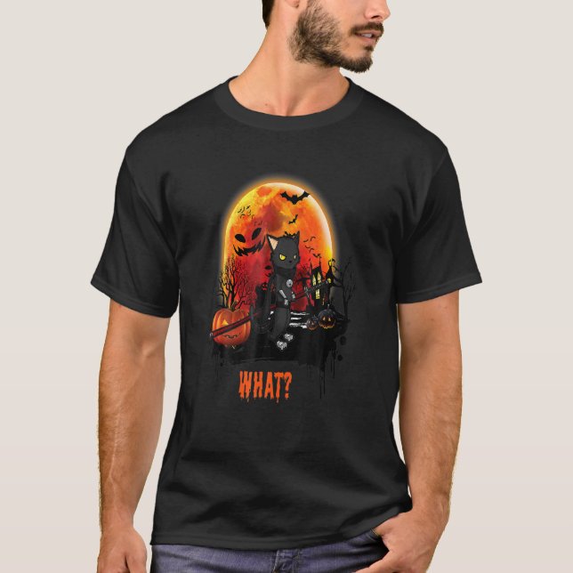 Katze, was Murderous Ninja mit Katana Sword Hal ka T-Shirt (Vorderseite)