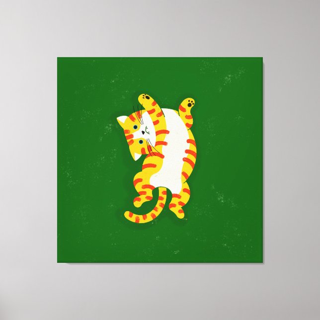 Katze weckend leinwanddruck (Vorderseite)