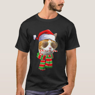 Katze Weihnachten Santa Hut Sonnenbrille Lustig Ha T-Shirt