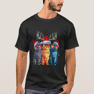 Katze Weihnachten Santa Kätzchen Liebhaber Lustige T-Shirt